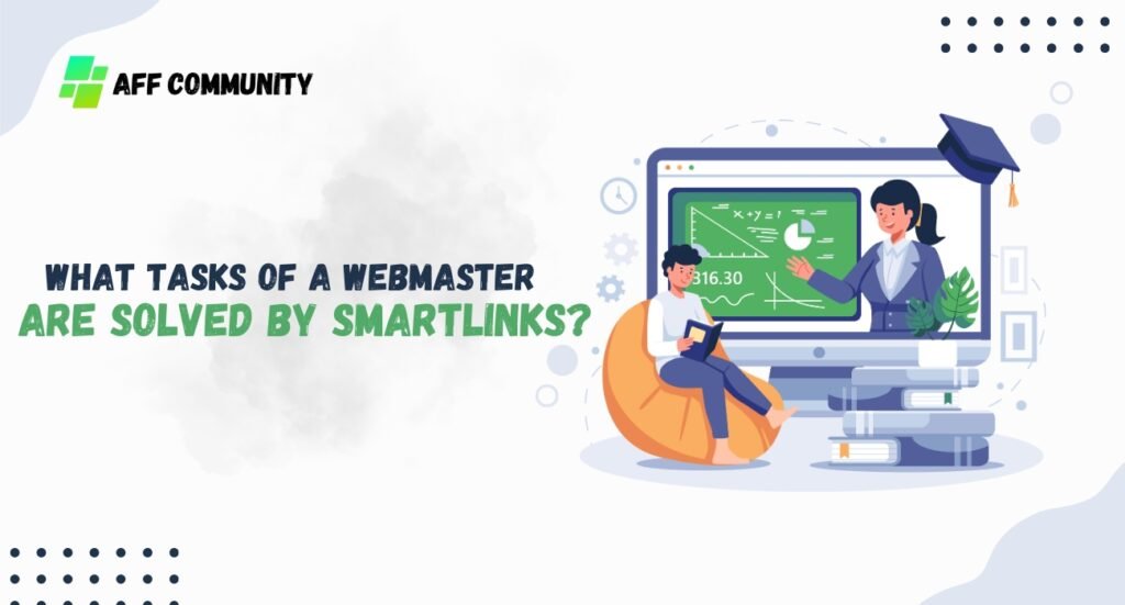 What tasks of a webmaster are solved by smartlinks?