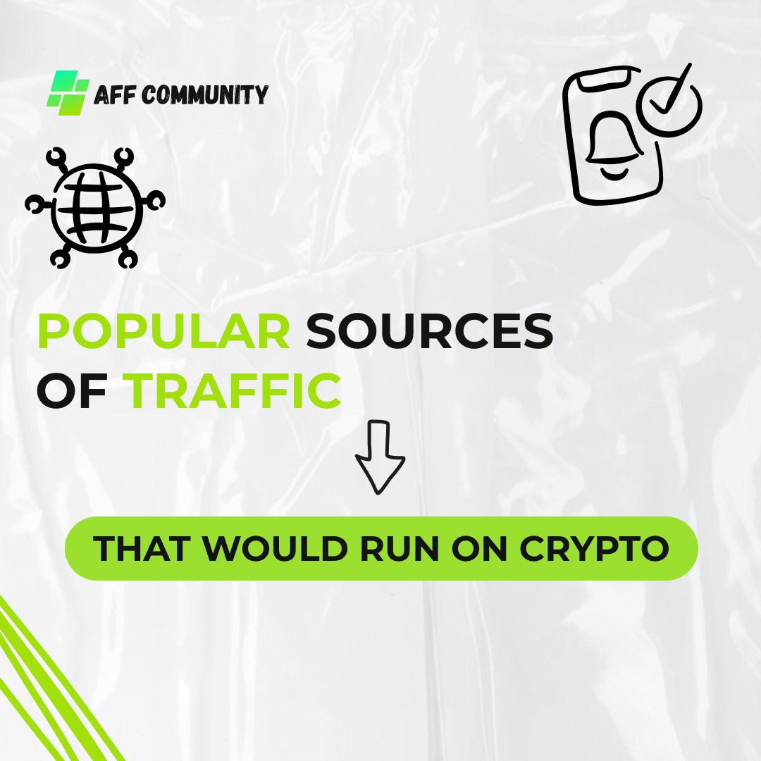 Popular sources of traffic that would run on crypto img