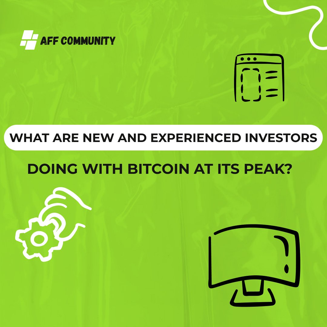 What are new and experienced investors doing with bitcoin at its peak? img
