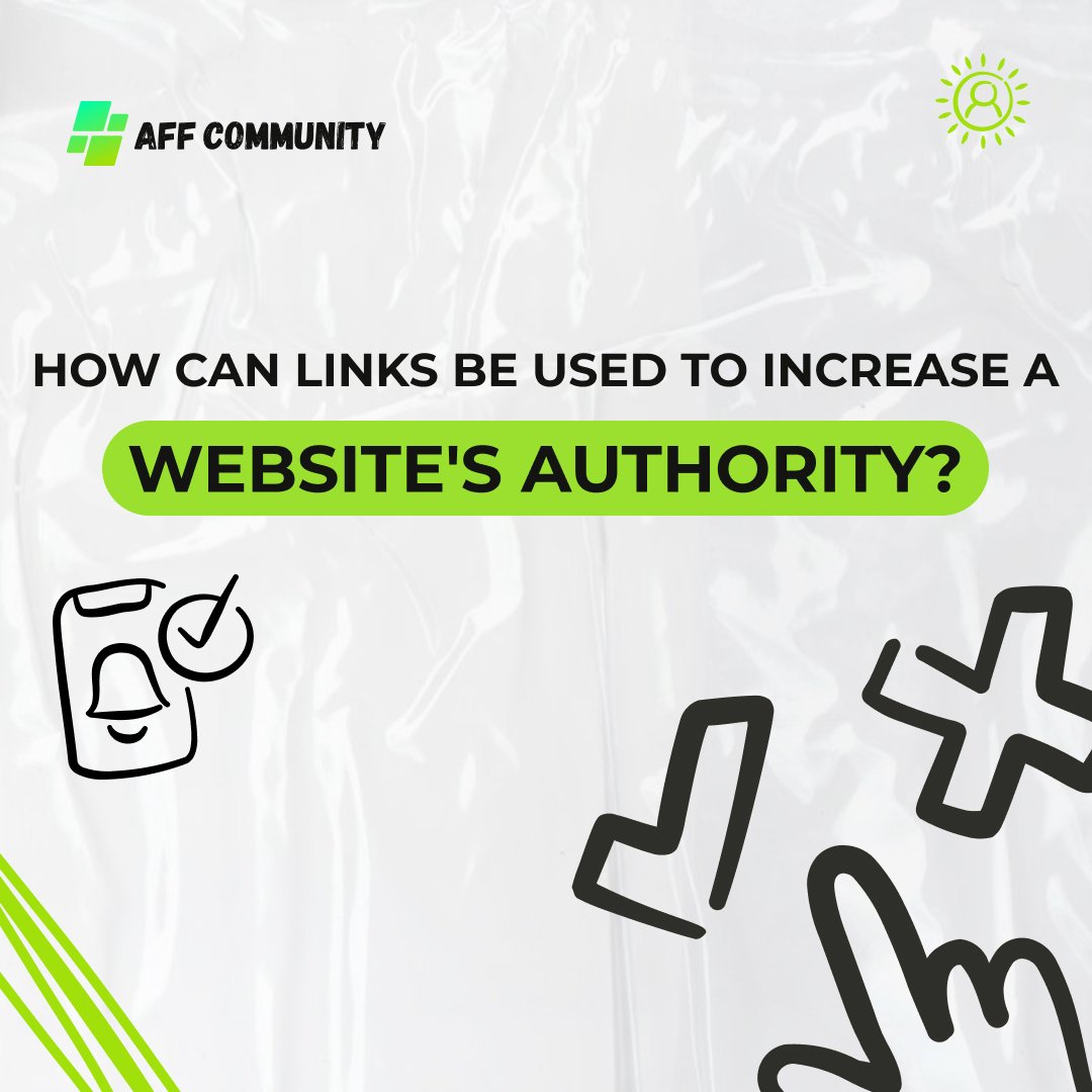 How can links be used to increase a website’s authority? img