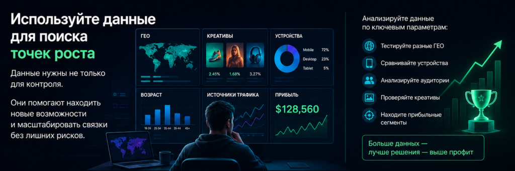 данные для поиска точек роста