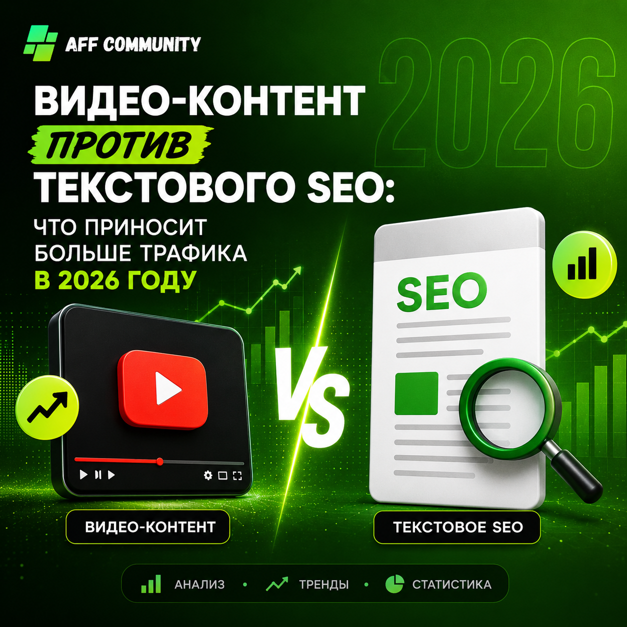 Видео-контент против текстового SEO: что приносит больше трафика в 2026 году img