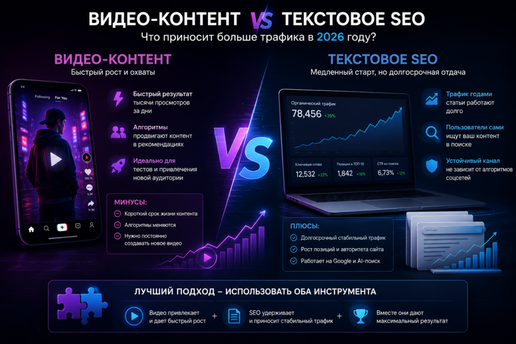 Видео контент против SEO