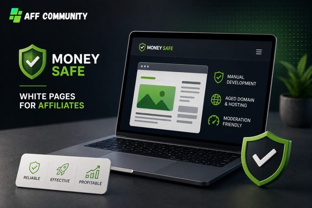 Money safe - top white pages