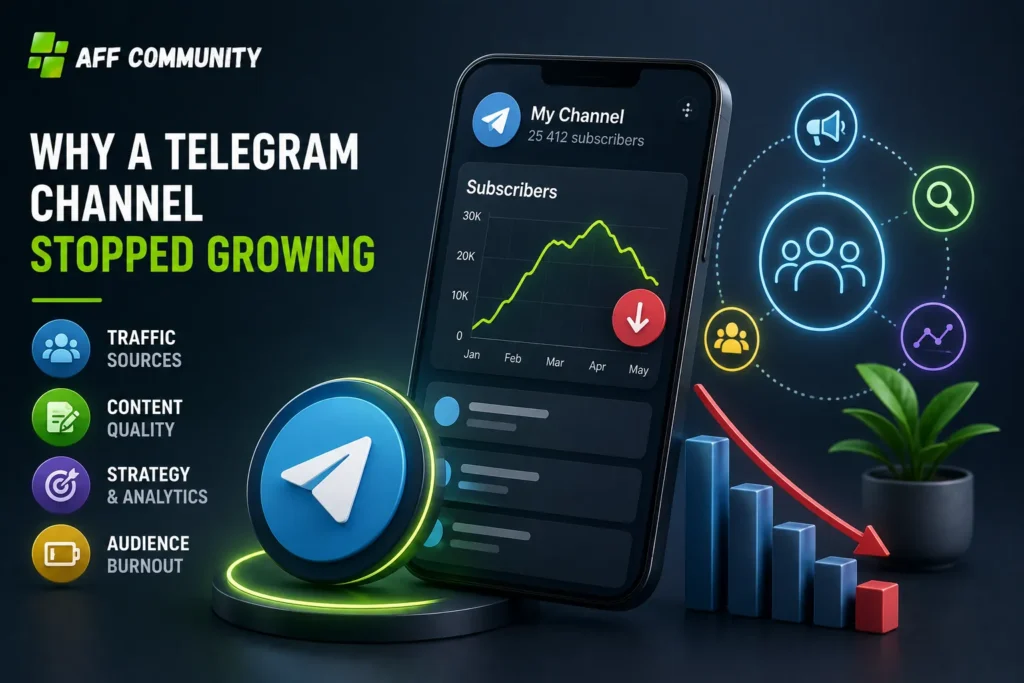 Why a telegram channel stopped growing