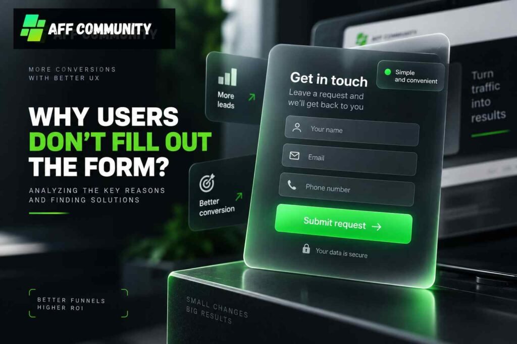 Why users don't fill out the form