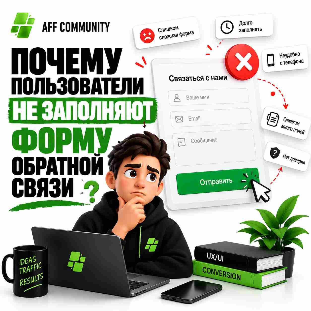 Почему пользователи не заполняют форму обратной связи img