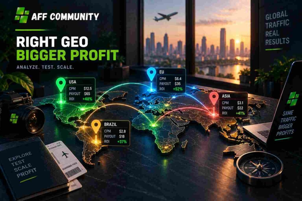 Right geo in affiliate marketing