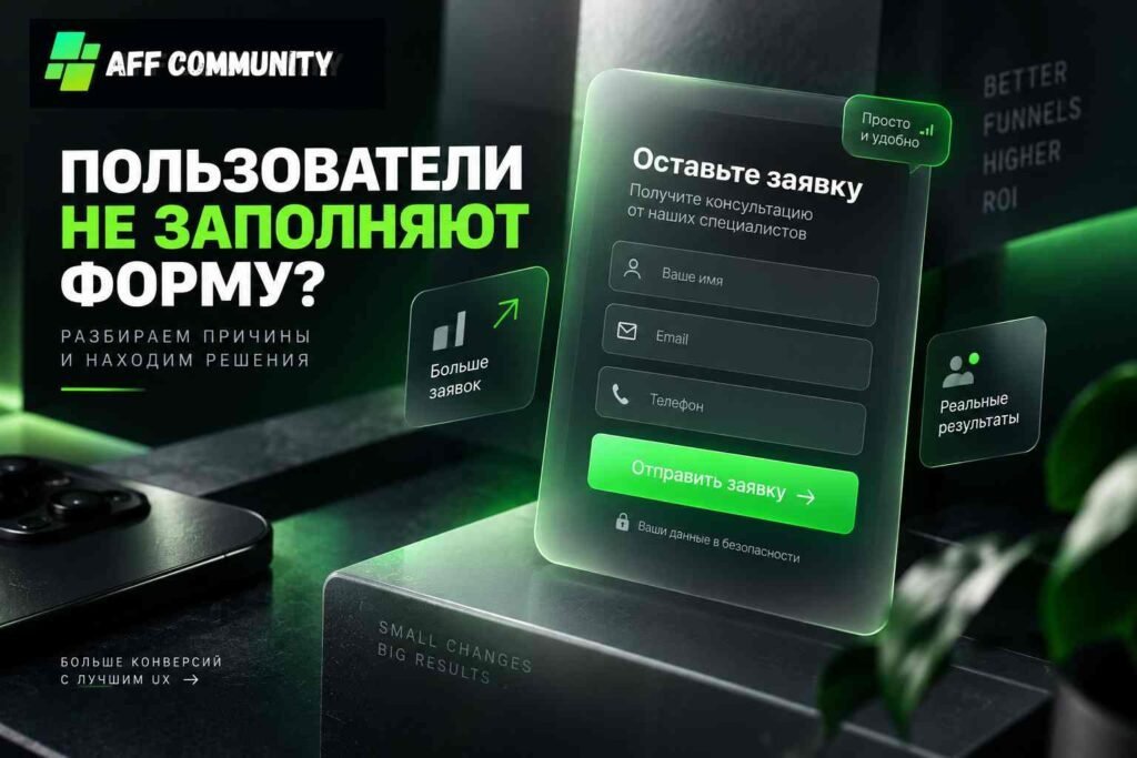 Почему пользователи не заполняют форму