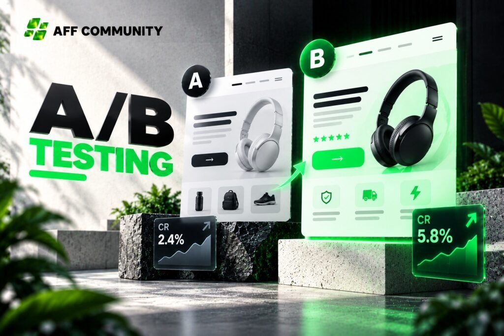 A/B testing landing pages