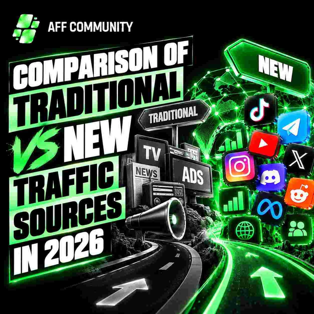 Comparison of Traditional vs New Traffic Sources in 2026 img