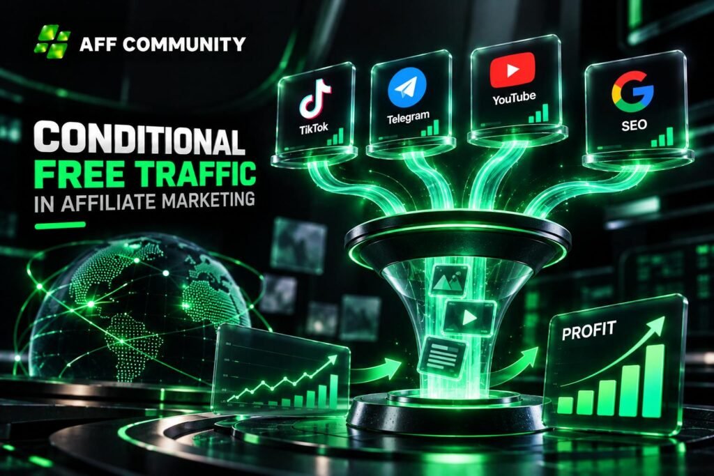 Conditional free traffic in affiliate marketing