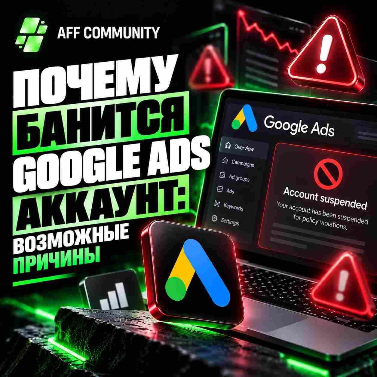Почему банится Google Ads аккаунт: возможные причины img